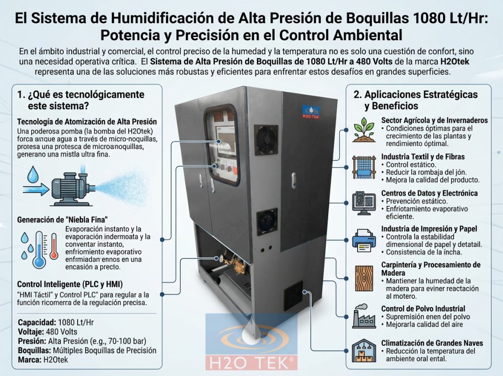 El Sistema de Humidificación de Alta Presión de Boquillas