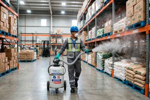 Control ambiental y bioseguridad con un humidificador sanitizante