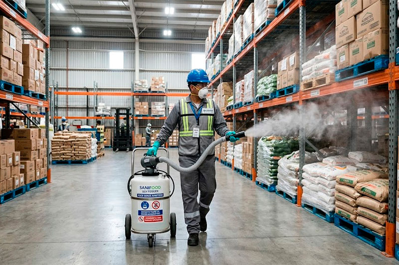 Control ambiental y bioseguridad con un humidificador sanitizante