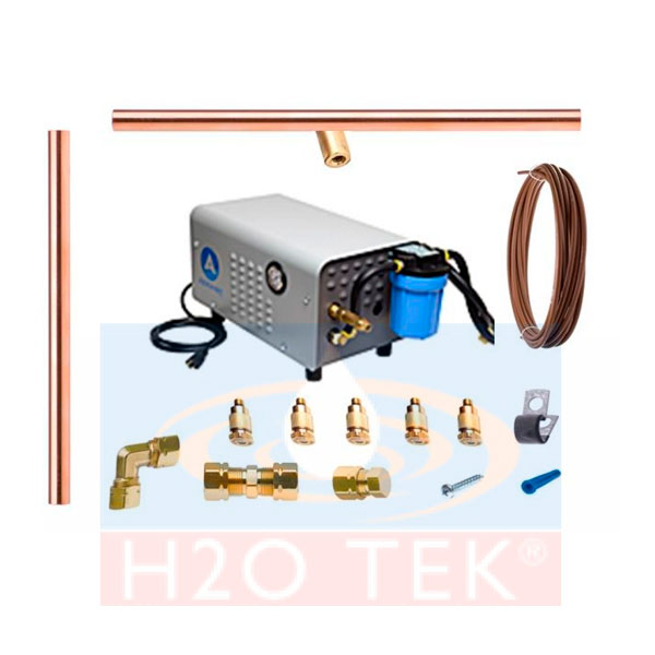 Kit de Nebulización 1000 PSI 30 Pies de Cobre con Bomba de Accionamiento Directo Cerrado Marca AEROMIST