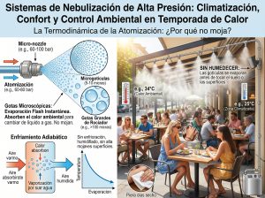 Sistemas de Nebulización de Alta Presión: Climatización, Confort y Control Ambiental en Temporada de Calor